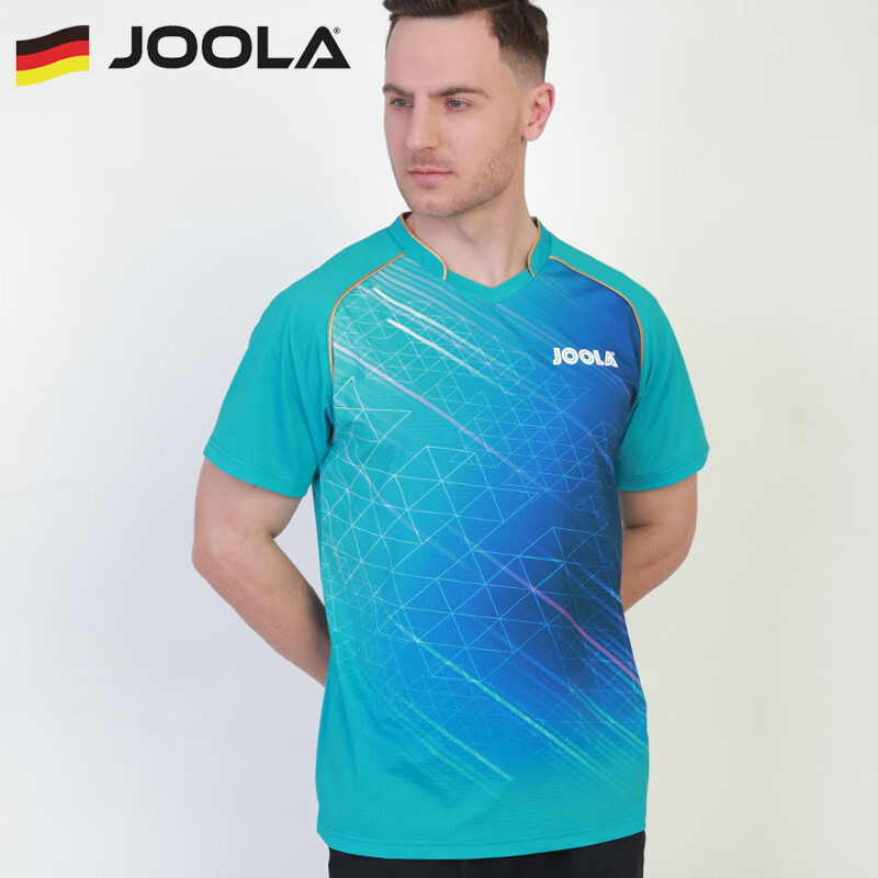 JOOLA Stolný tenisový dres pre mužov a ženy 3203 Farebné pohodlné športové tričko s rýchloschnúcim krátkym rukávom, elastické tričko na pingpong