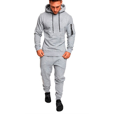 Trening pentru bărbați de camuflaj Hanorace sport Pantaloni Set două piese Costum sport în aer liber Costum de jogging casual Hanorace