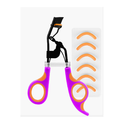 Ψαλιδάκι βλεφαρίδων με μαξιλαράκι σιλικόνης 6 τμχ, φυσικό και μακράς διάρκειας ψαλιδάκι για γυναίκες μακιγιάζ