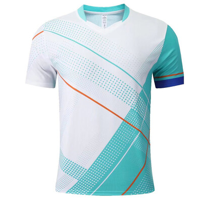 Εκτύπωση κοντά μανίκια Ρούχα πινγκ πονγκ Στολή μπάντμιντον για άνδρες Γυναικείες Παιδικές μπλούζες πόλο Quick Dry καινούργιο σε φανέλα πινγκ πονγκ