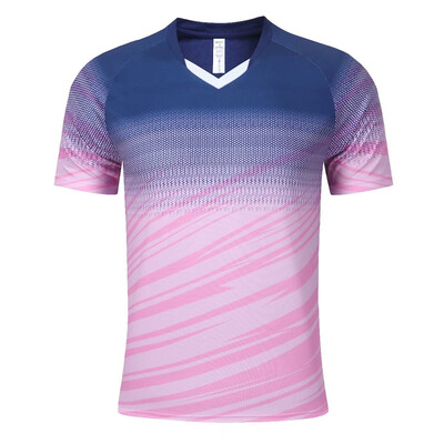 Εκτύπωση κοντά μανίκια Ρούχα πινγκ πονγκ Στολή μπάντμιντον για άνδρες Γυναικείες Παιδικές μπλούζες πόλο Quick Dry καινούργιο σε φανέλα πινγκ πονγκ