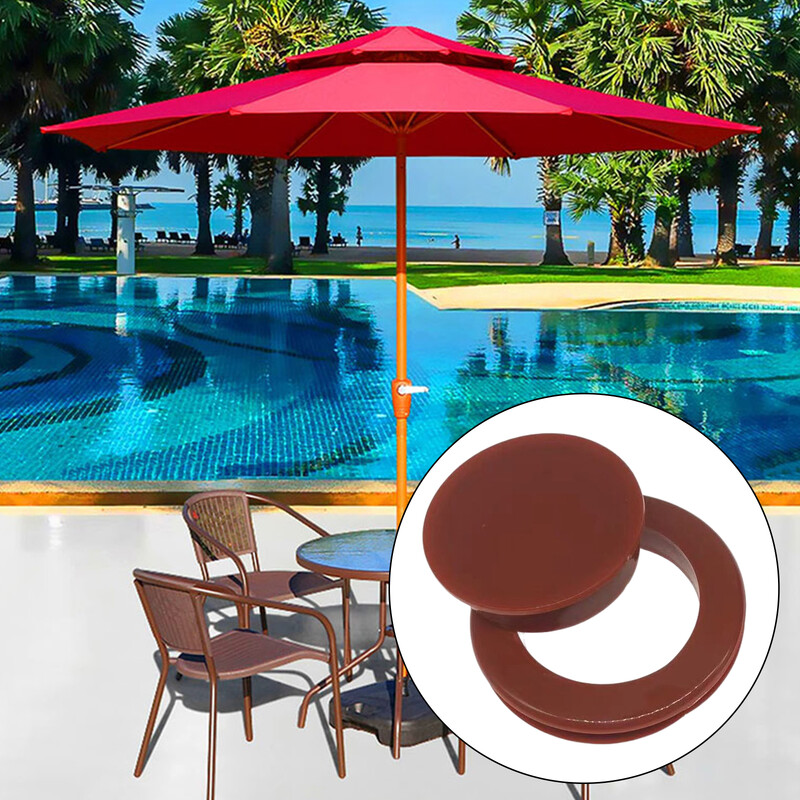 Silikono skėčio storesnės skylės žiedo kištuko ir dangtelio rinkinys stikliniam lauko terasos paplūdimio stalui skaidrus