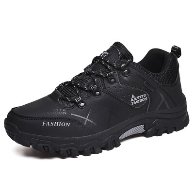 Ανδρικές χειμερινές μπότες χιονιού Αδιάβροχα δερμάτινα πάνινα παπούτσια Super Warm ανδρικές μπότες πλατφόρμας Ανδρικές μπότες πεζοπορίας εξωτερικού χώρου Παπούτσια εργασίας Plus Size