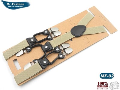 Új nadrágtartó fekete bőr 6 kapcsos merevítő Férfi Vintage felnőtt Suspensorio nadrág pánt Apa/Férj ajándék 2,5*120cm