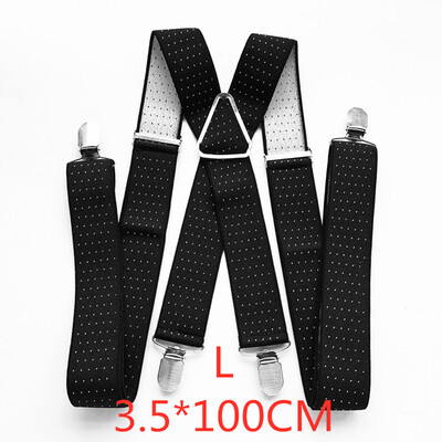 3,5 cm széles, pontnyomott férfi nadrágtartók, kiváló minőségű, 4 kapcsos felfüggesztők, állítható, elasztikus merevítők, nagy méretű női partiruha