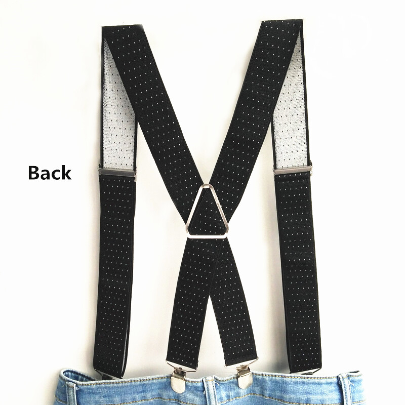 3,5 cm széles, pontnyomott férfi nadrágtartók, kiváló minőségű, 4 kapcsos felfüggesztők, állítható, elasztikus merevítők, nagy méretű női partiruha
