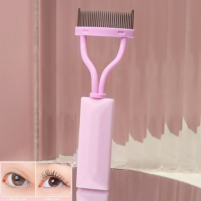 1 τεμ. Διαχωριστής βλεφαρίδων Μεταλλικά δόντια Πτυσσόμενα Μακιγιάζ Μακιγιάζ Βλεφαρίδες ομορφιάς Ανοξείδωτη χτένα μάσκαρα για μπούκλες Εργαλείο μακιγιάζ