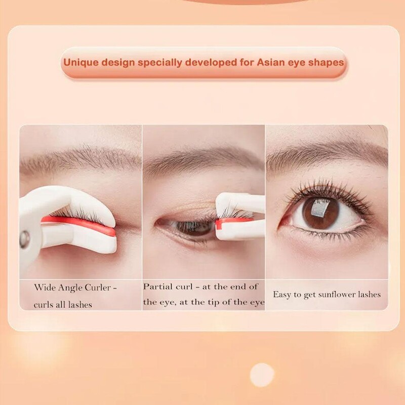 Prijenosni uvijač za trepavice Širokokutni djelomični češalj Oči Ženski alati Trajna ljepota Duga termalna šminka Uvojci Trepavice Trepavice X0A7