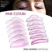 Super 6 dimensiuni pentru ondulator de permanentă pentru gene Tampoane pentru permanentă pentru gene Tije pentru LashLift Silicon pentru gene Machiaj și frumusețe