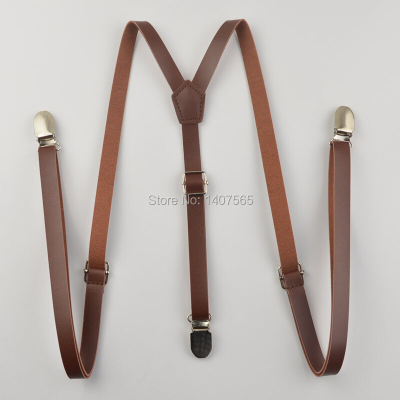 Bretele pentru bretele femei maro și negru de înaltă calitate, lățime de 15 mm, bretele din piele PU bărbați/femei pentru bărbați 115 cm
