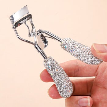 Bling Rhinestone Lashes Curler Shiny Crystal Curling Eye Lashes Clip Cosmetic Beauty Makeup Eyelashes Tool