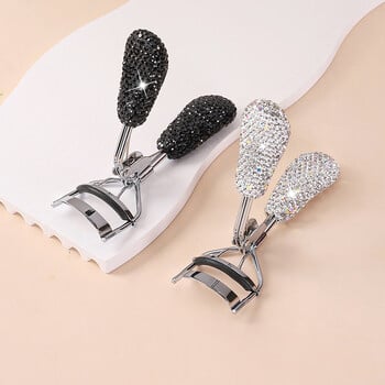 Bling Rhinestone Lashes Curler Shiny Crystal Curling Eye Lashes Clip Cosmetic Beauty Makeup Eyelashes Tool