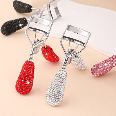 Bling Rhinestone Lashes Curler Shiny Crystal Curling Eye Lashes Clip Cosmetic Beauty Makeup Eyelashes Tool