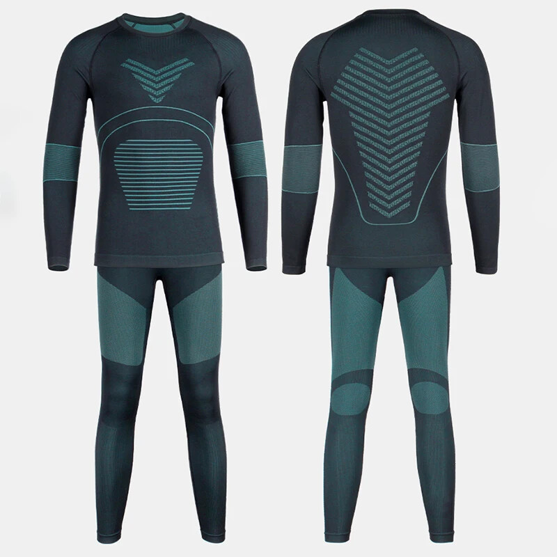 Téli gyorsan száradó fiúk sí fehérnemű készlet kültéri sport lány snowboard szettek felső nadrág 2 db gyerek motorosszán ruhák