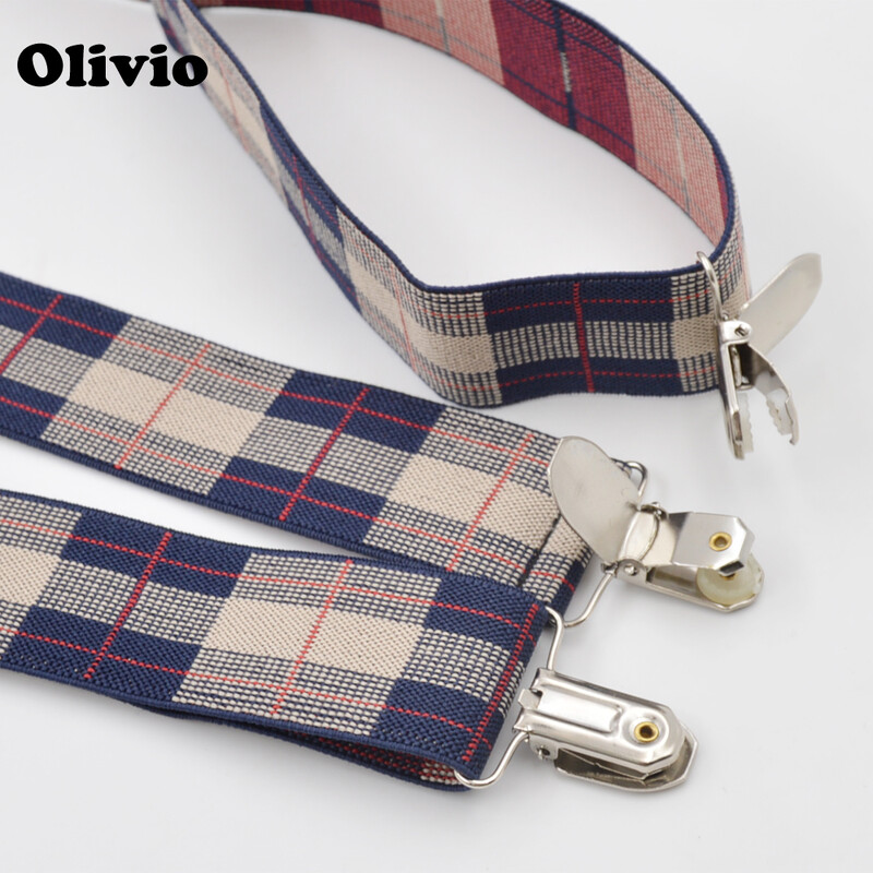 120 cm-es férfi uniszex csíptetős merevítők, elasztikus 3,5 cm széles fekete, fekete alapon s12 nagyobb nadrágtartók, Y-hátú, vállpántos kockás nagykereskedés