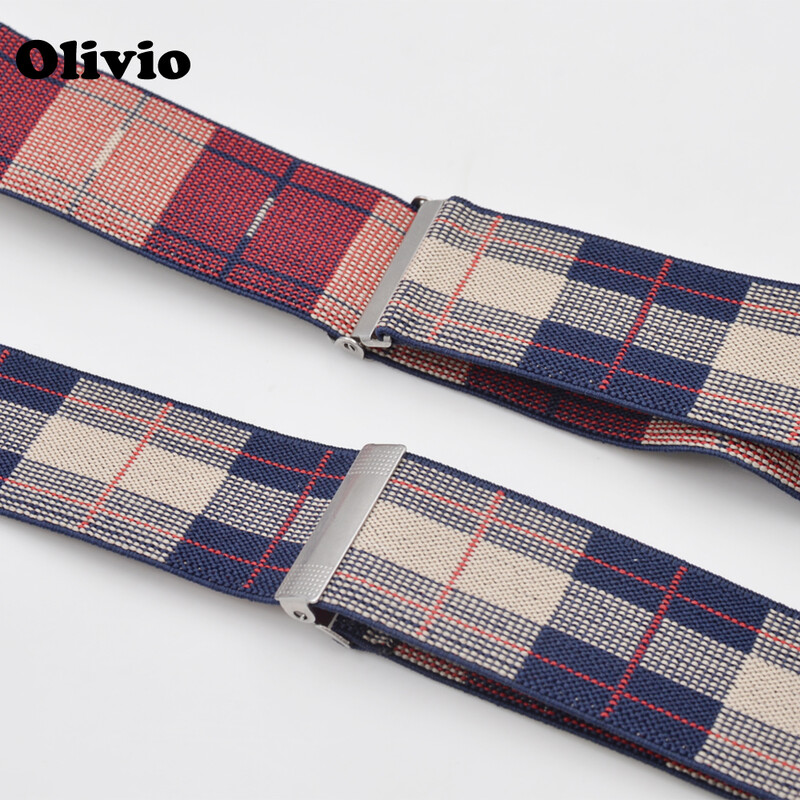 120 cm-es férfi uniszex csíptetős merevítők, elasztikus 3,5 cm széles fekete, fekete alapon s12 nagyobb nadrágtartók, Y-hátú, vállpántos kockás nagykereskedés