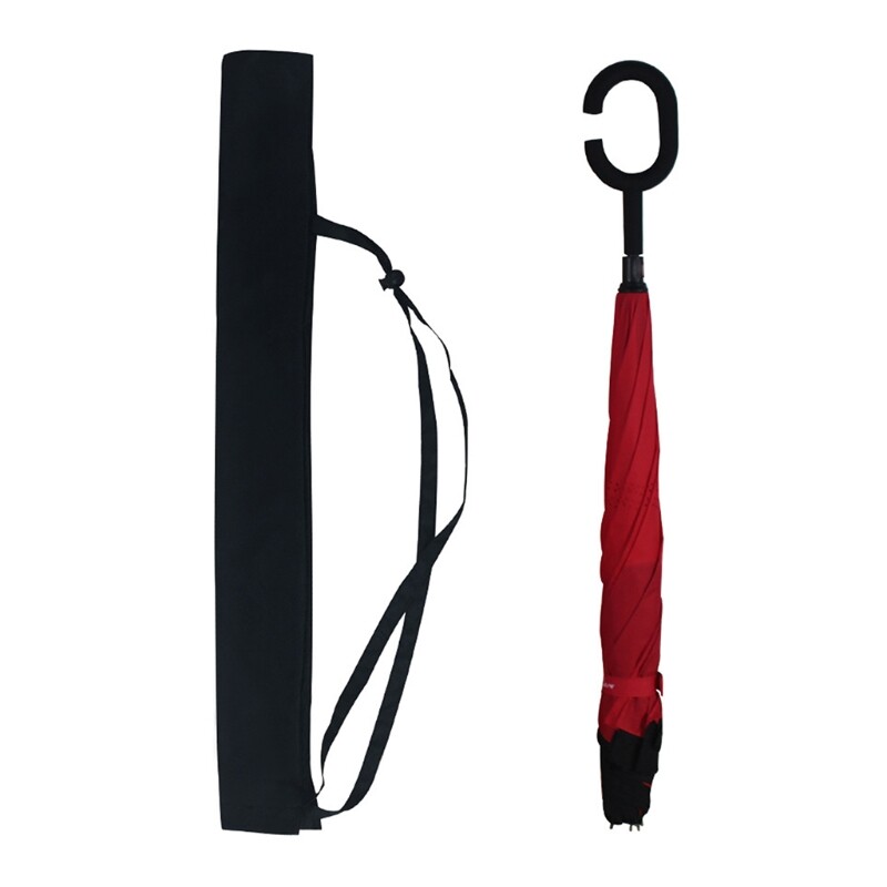 Apverstas C rankena atvirkštinis skėčio laikymo krepšio dėklas nuo dulkių Apsauginiai dangteliai pečių dirželio nešiojimo laikiklis Dropship