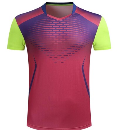 Haine noi de tricouri de badminton pentru bărbați/femei, tricouri de tenis de masă respirabile din poliester, tricouri de tenis cu mâneci scurte care se usucă rapid 211