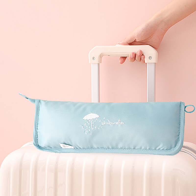 Mažo šviežio rašto skėčio laikymo krepšys Sankabos tipas Sugeriantis sulankstomas skėčio krepšys „Go Out“ Nešiojamas vandeniui atsparus laikymo krepšys