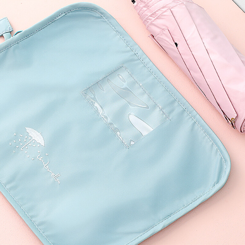 Mažo šviežio rašto skėčio laikymo krepšys Sankabos tipas Sugeriantis sulankstomas skėčio krepšys „Go Out“ Nešiojamas vandeniui atsparus laikymo krepšys