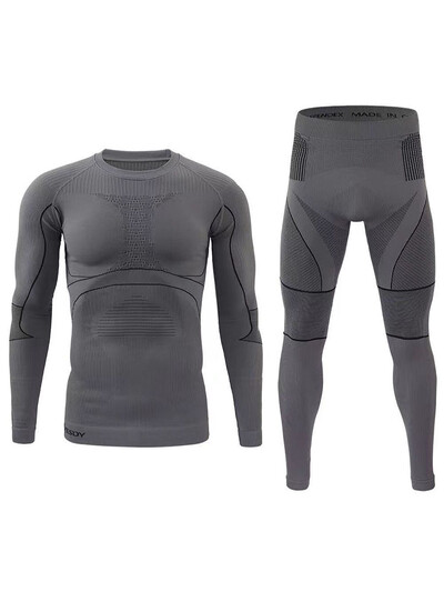 Outdoor Sort Κοστούμι Quick Dry Ski Thermal εσώρουχα για άντρες Ανδρικά ρούχα Thermo Σετ συμπίεσης Θερμικό καλσόν Χειμερινό κολάν