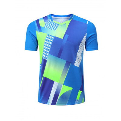 Pánske bedmintonové športové tričko s potlačou, 100 % polyester, rýchloschnúce tričko, profesionálne športové oblečenie na stolný tenis