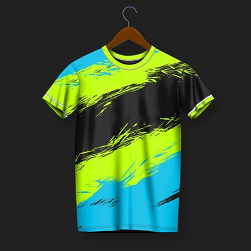 Νέο ανδρικό μπλουζάκι πινγκ πονγκ Γρήγορη ξήρανση Ανδρικό κοστούμι προπόνησης Καλοκαιρινό γυναικείο μπάντμιντον Κορυφαίο ανδρικό αναπνεύσιμο αθλητικό μπλουζάκι με λαιμόκοψη