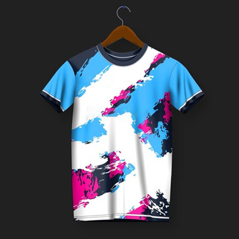 Νέο ανδρικό μπλουζάκι πινγκ πονγκ Γρήγορη ξήρανση Ανδρικό κοστούμι προπόνησης Καλοκαιρινό γυναικείο μπάντμιντον Κορυφαίο ανδρικό αναπνεύσιμο αθλητικό μπλουζάκι με λαιμόκοψη