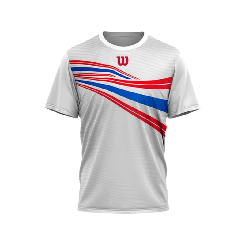 Tricou sport pentru tenis de masă pentru badminton pentru bărbați, alergare în aer liber, fitness, cu mânecă scurtă, topuri supradimensionate, ocazional de vară, tricou cu uscare rapidă.