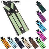 Ζαρτιέρες Για Άντρες Φασκόμηλο Πράσινο Ζαρτιέρες Ενήλικες Ανδρικό πουκάμισο Γυναικείο Ενδύματα Γάμου Φούστα Κοστούμι μονόχρωμα με τιράντες