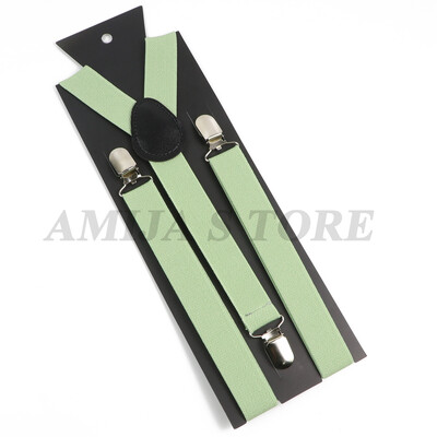 Ζαρτιέρες Για Άντρες Φασκόμηλο Πράσινο Ζαρτιέρες Ενήλικες Ανδρικό πουκάμισο Γυναικείο Ενδύματα Γάμου Φούστα Κοστούμι μονόχρωμα με τιράντες