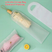 10 * összecsukható esernyőtároló vízálló táska nedves hordtáska, újrafelhasználható esernyőhuzat utazási áttetsző húzózsinór zsebhez