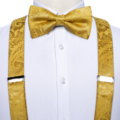 Fashion Silk αντρικές ζαρτιέρες παπιγιόν Τσέπη τετράγωνο 3,5cm φαρδύ ελαστικό ανδρικό σετ μανικετόκουμπες Ρυθμιζόμενες τιράντες για διακόσμηση ανδρικού πουκάμισου