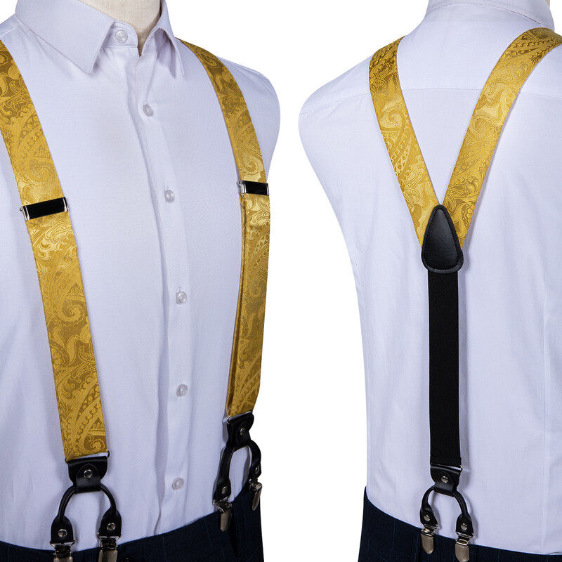Fashion Silk αντρικές ζαρτιέρες παπιγιόν Τσέπη τετράγωνο 3,5cm φαρδύ ελαστικό ανδρικό σετ μανικετόκουμπες Ρυθμιζόμενες τιράντες για διακόσμηση ανδρικού πουκάμισου