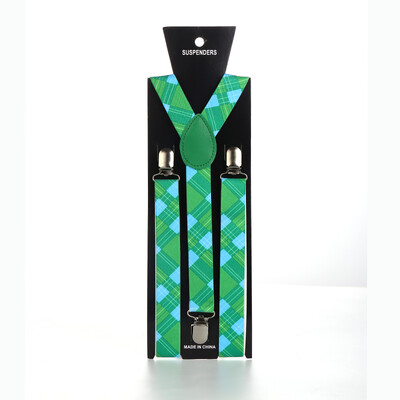 Мъже Жени Унисекс Тиранти с щипки Еластичен тънък тирант 2,5 см широк 3 Модни бродерии Кариран/кариран дизайн Смесени презрамки