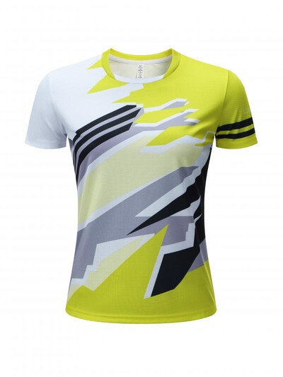 Sieviešu galda tenisa T-krekls Sporta Dry Fit Badmintona T krekls Tops ar pilnu sublimācijas apdruku ar īsām piedurknēm elpojoši T-krekli