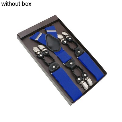 Μαύρο γνήσιο δέρμα 6 κλιπ Ζαρτιέρες Vintage Casual Suspensorio Tirante Παντελόνι λουράκι Bretele Δώρο μπαμπά/συζύγου