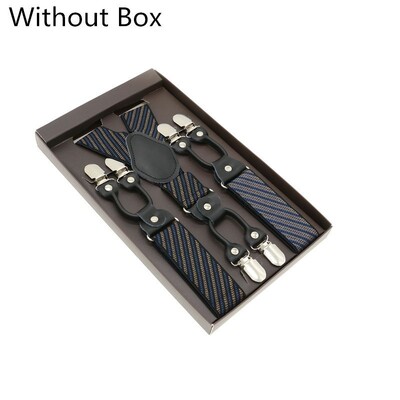 Μαύρο γνήσιο δέρμα 6 κλιπ Ζαρτιέρες Vintage Casual Suspensorio Tirante Παντελόνι λουράκι Bretele Δώρο μπαμπά/συζύγου