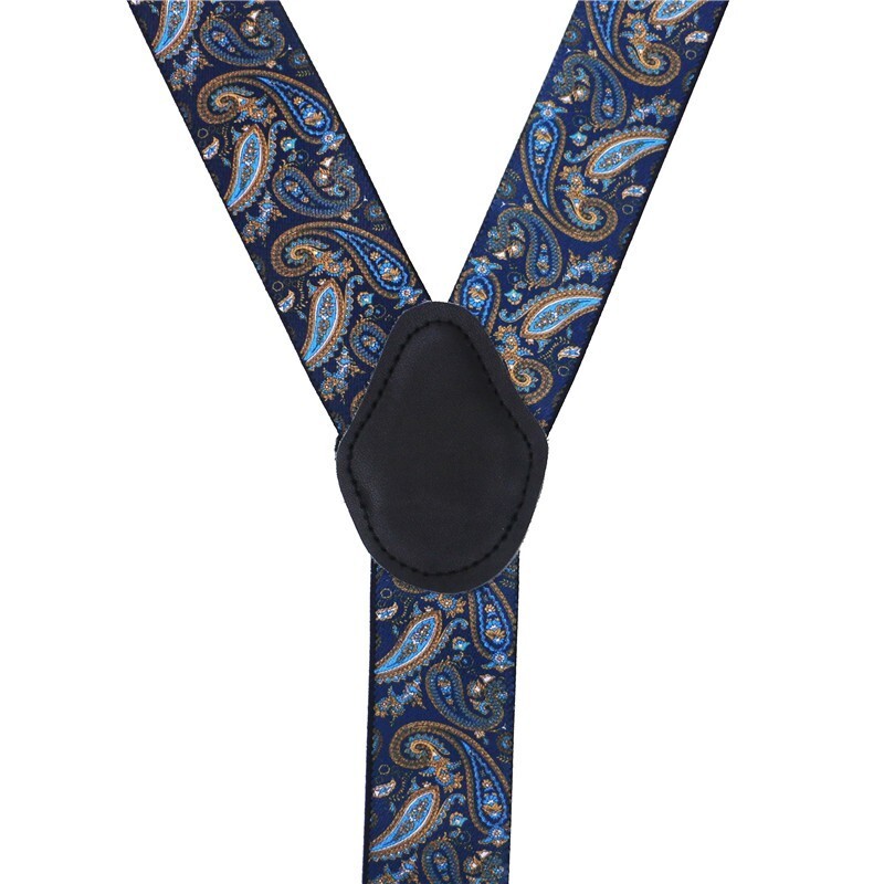 Μαύρο γνήσιο δέρμα 6 κλιπ Ζαρτιέρες Vintage Casual Suspensorio Tirante Παντελόνι λουράκι Bretele Δώρο μπαμπά/συζύγου