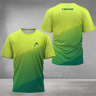 Ανδρικό μπλουζάκι γρήγορου στεγνώματος, μπλουζάκι προπόνησης τένις υψηλής ποιότητας που απορροφά νερό, 3D εκτυπωμένα ρούχα για καλοκαιρινά φαρδιά κοντά μανίκια
