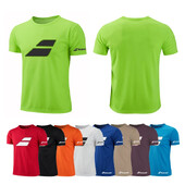 Ātri nožūstošs T-krekls ar apaļu kakla izgriezumu sporta zāles fitnesa krekls Tenisa treniņu T-krekls Vīriešu elpojošs skriešanas sporta apģērbs Daudzkrāsu stili