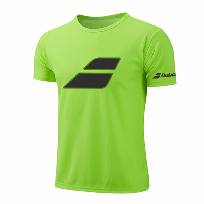 Ātri nožūstošs T-krekls ar apaļu kakla izgriezumu sporta zāles fitnesa krekls Tenisa treniņu T-krekls Vīriešu elpojošs skriešanas sporta apģērbs Daudzkrāsu stili