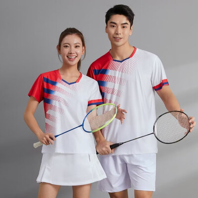 Nauji vasaros badmintono marškinėliai 2024 m. Stalo teniso treniruočių drabužiai Unisex trumpomis rankovėmis stalo teniso golfo marškinėliai Vyriški, moteriški