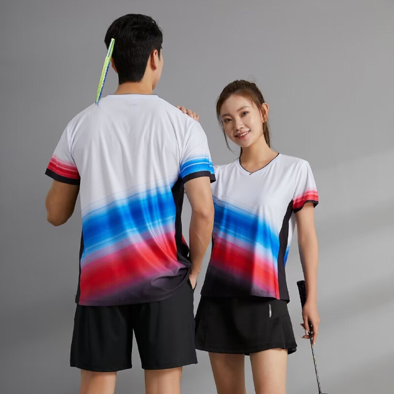 Novinka Letné bedmintonové tričko 2024 Oblečenie na stolný tenis Unisex tričko s krátkym rukávom, pingpongovým golfovým dresom pre mužov a ženy