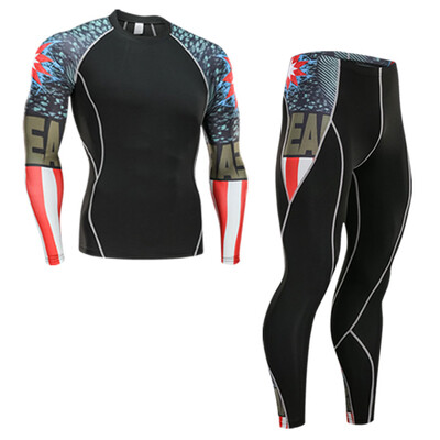 KAPYAPAR Meeste termopesu komplekt Spordi aluskihi riided Kiiresti kuivavad Long Johns Suusad Rattajooksu jooksupüksid S-4XL