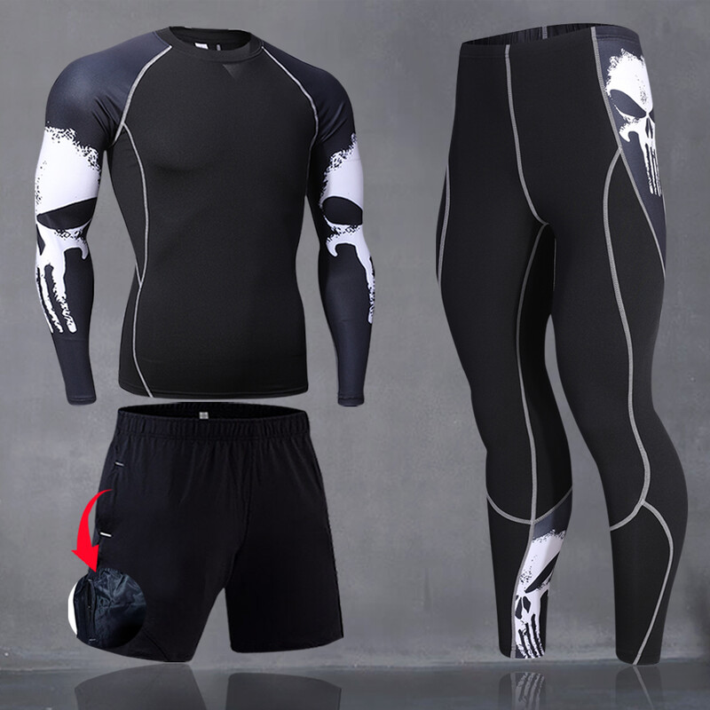 KAPYAPAR Meeste termopesu komplekt Spordi aluskihi riided Kiiresti kuivavad Long Johns Suusad Rattajooksu jooksupüksid S-4XL