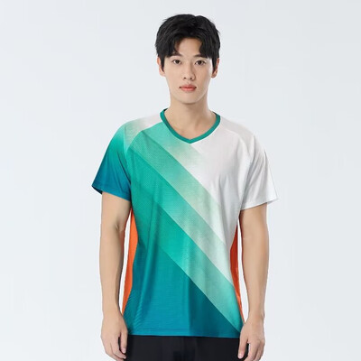Tricou de tenis de masă cu mânecă scurtă, tricou profesionist de badminton, 2024, pentru antrenament