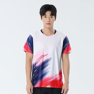 Tricou de tenis de masă cu mânecă scurtă, tricou profesionist de badminton, 2024, pentru antrenament