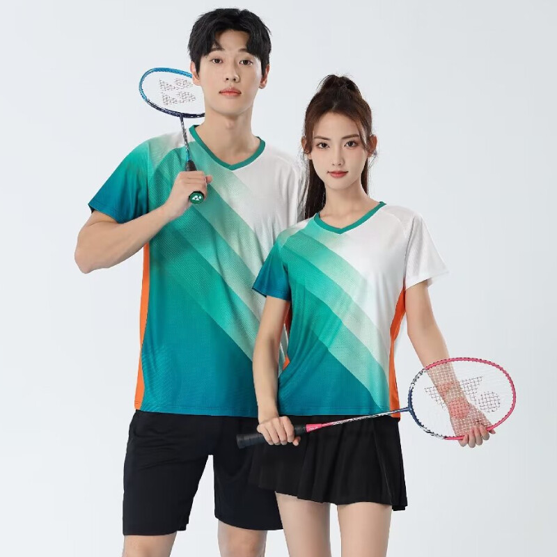 Tricou de tenis de masă cu mânecă scurtă, tricou profesionist de badminton, 2024, pentru antrenament