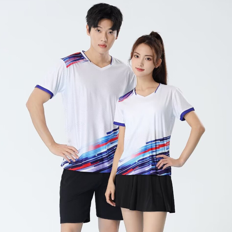 Tricou de tenis de masă cu mânecă scurtă, tricou profesionist de badminton, 2024, pentru antrenament